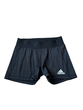 Adidas Aeroready Black Logo Spandex Shorts SIZE M